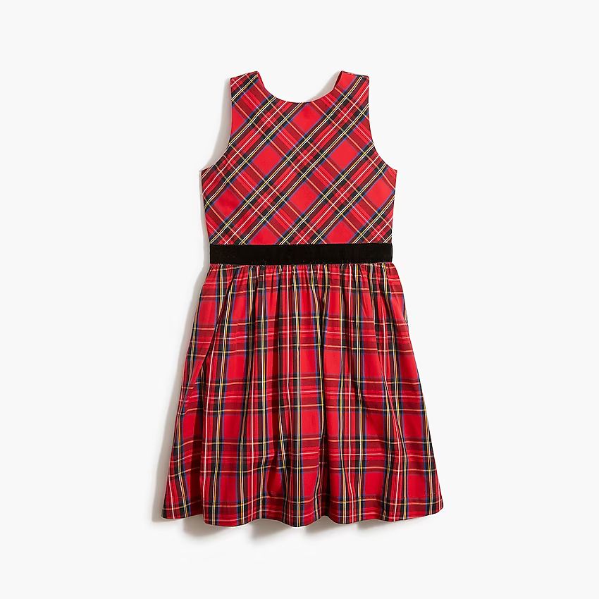 Girls' holiday tartan dress | J.Crew Factory