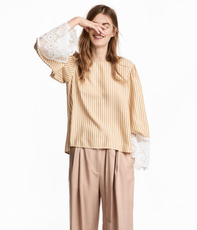 H&M Striped Blouse $29.99 | H&M (US)