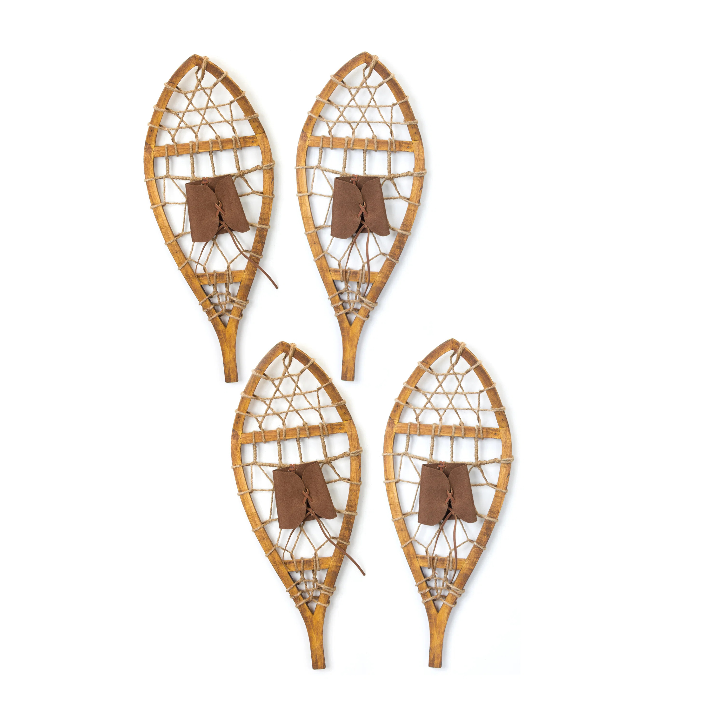 Snow Shoes (Set Of 4) 22"H Wood (Set of 4) | Wayfair North America