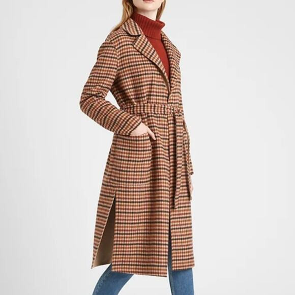 Banana Republic Reversible Camel Wool
blend Double Faced Wrap Coat medium | Poshmark
