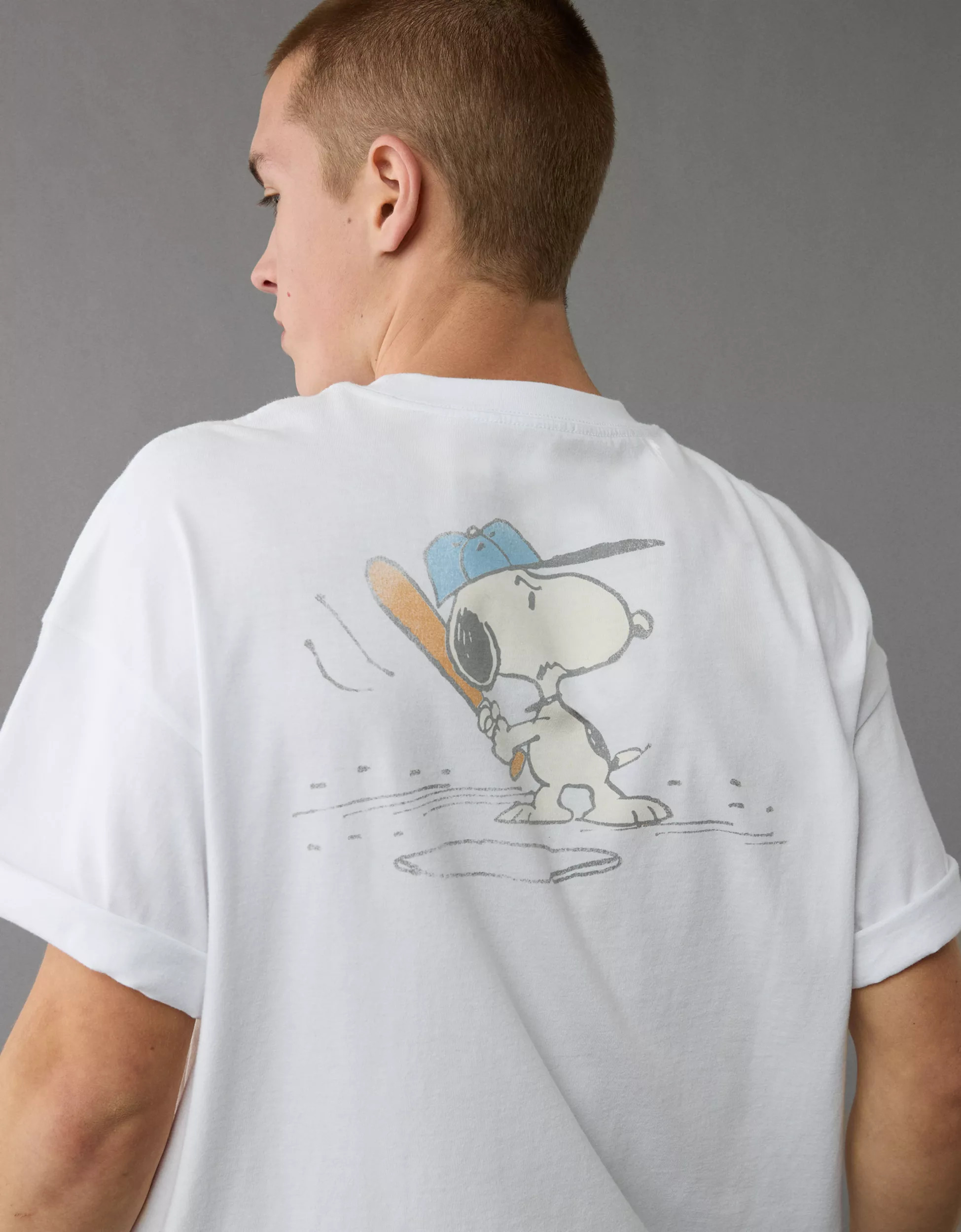 AE Boxy Snoopy Graphic T-Shirt | American Eagle Outfitters (US & CA)
