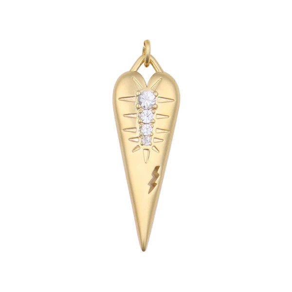 Cracked Heart with Topaz Charm | HART