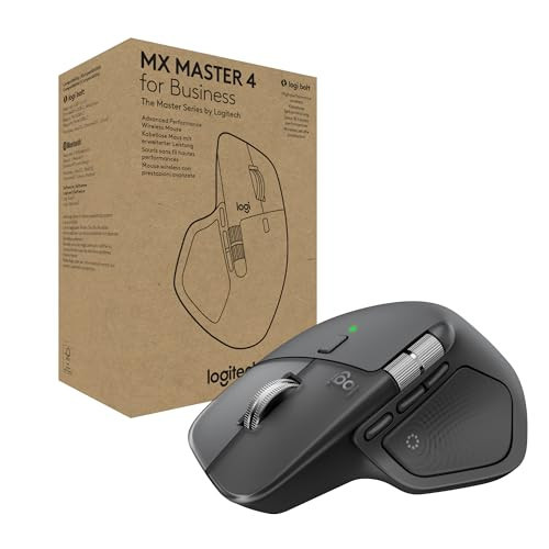 Logitech MX Master 4 for Business, Wireless Mouse with Quiet Clicks, 8K DPI, MagSpeed Scrolling, Logi Bolt Receiver, Bluetooth, Actions Ring, Haptics, USB-C Charging – Graphite | Amazon (US)