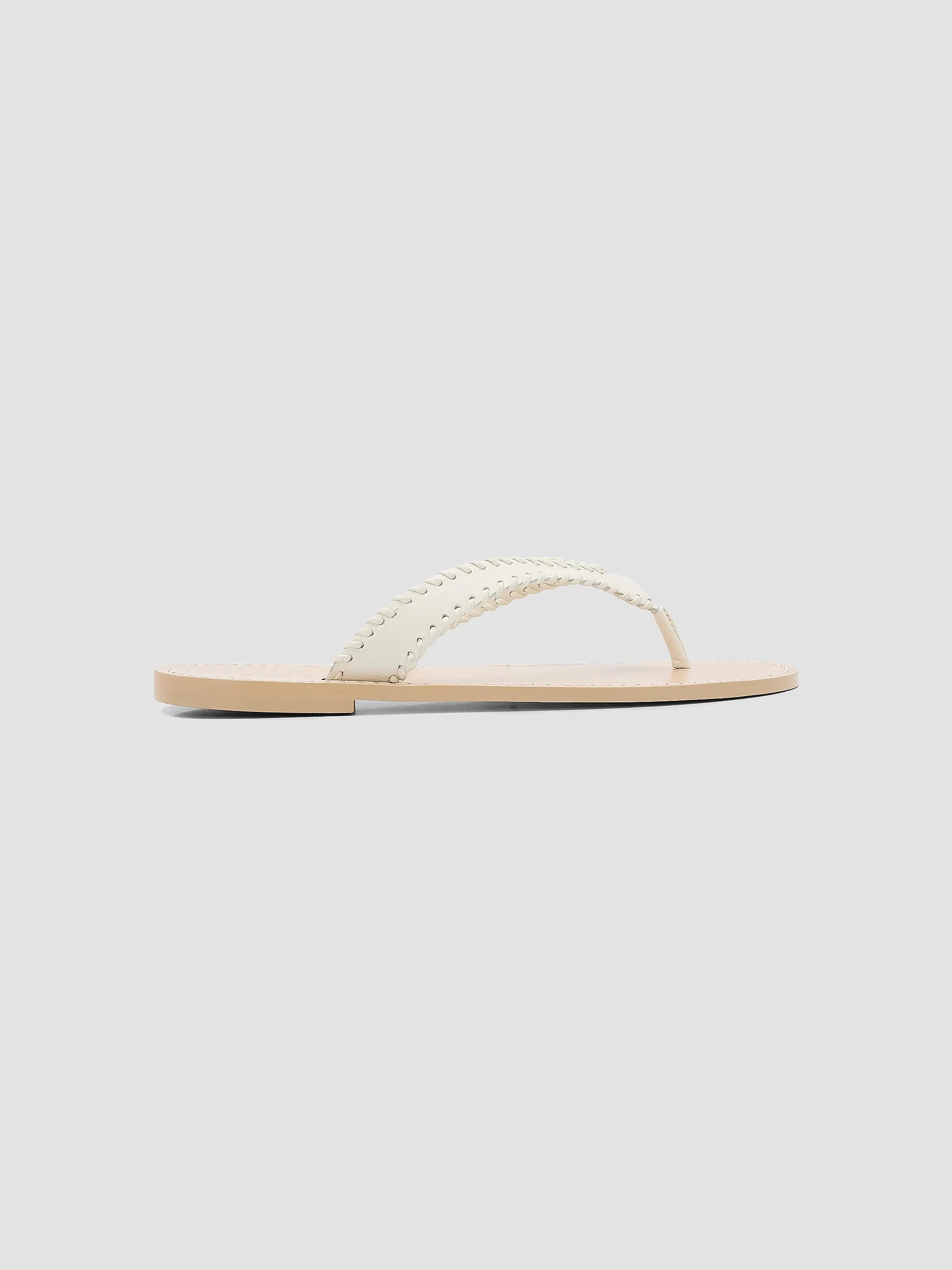 Jessica Woven Leather Flat Sandals | Saks Fifth Avenue