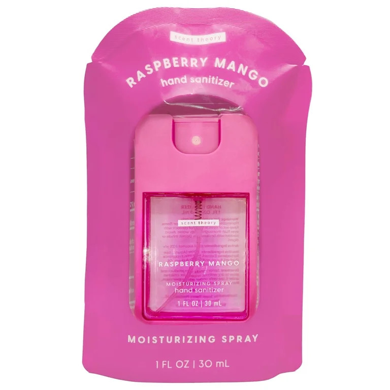 Scent Theory Hand Sanitizer Spray, Raspberry Mango, 1 fl oz | Walmart (US)