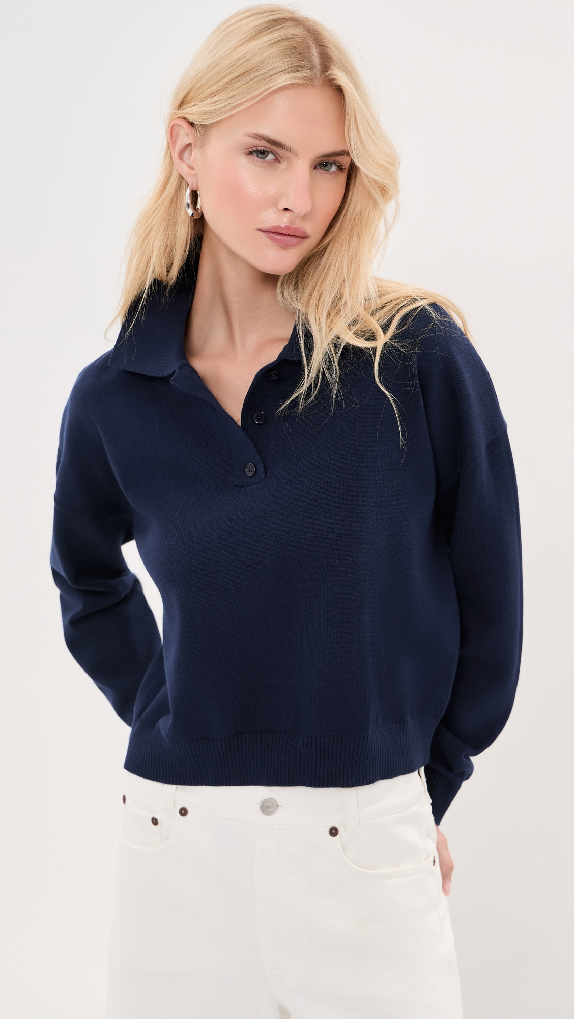 LE BOP Zadie Polo Shirt Burgundy M | Shopbop