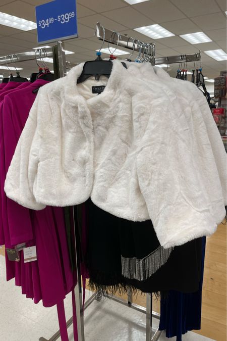 All things winter are arriving in-store at my local Marshall’s. Formal winter dresses and accessories like these white faux fur shrugs are now hitting the racks! Check your local store if you have a holiday, Christmas, or winter wedding coming up and need a warm cover up. To browse this shrug and similar online, see my picks below.

Winter formal cropped jacket. Collarless fluffy coat. Wedding shrug. Bridal shrug. Faux fur coat. Fur jacket. Bridal fur coat. White bolero. Winter fur coat. White bridal jacket. Wedding jacket.

#LTKstyletip #LTKSeasonal #LTKwedding