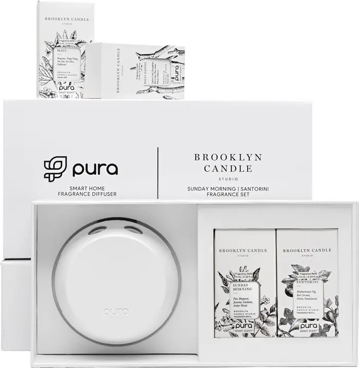 PURA x Brooklyn Candle Best Sellers & Pura 4 Smart Fragrance Diffuser & Refill Set | Nordstrom | Nordstrom