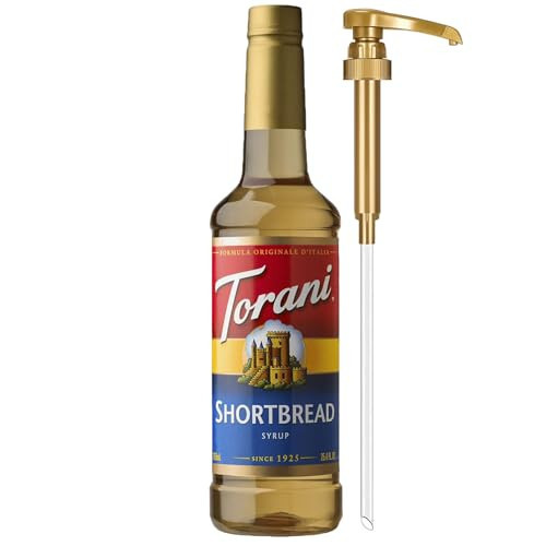Torani Coffee Syrup, Shortbread Flavored Syrup for Drinks, Pump Included, 25.4 Fl Oz | Amazon (US)