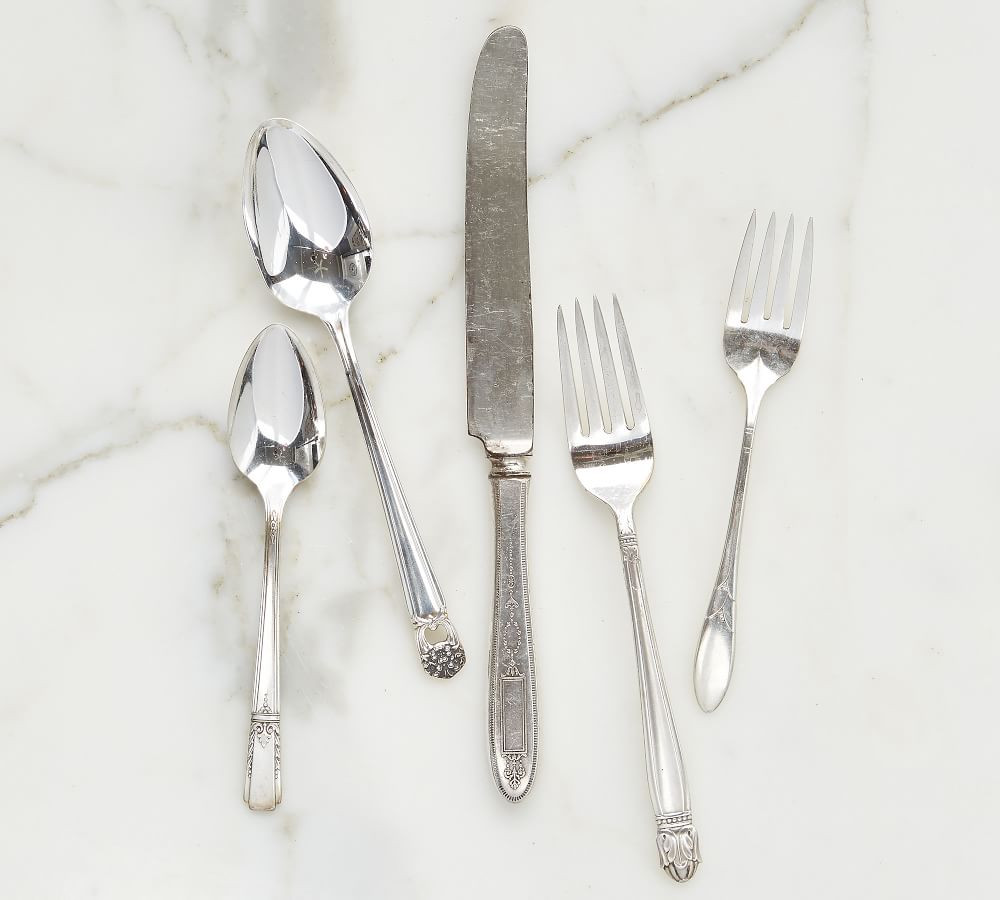Vintage Hotel Silver Flatware, Set of 5 | Pottery Barn (US)