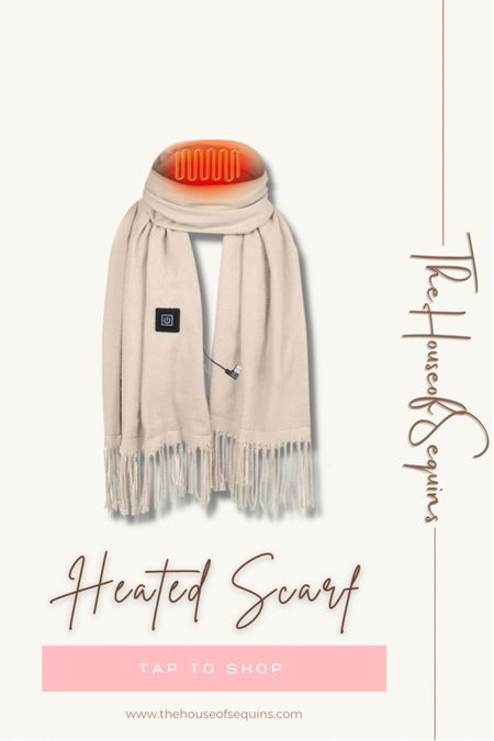 Heated scarf. Amazon finds, Walmart finds. #thehouseofsequins #houseofsequins #tiktok #reels #lifehacks #fall #sweaterweather  