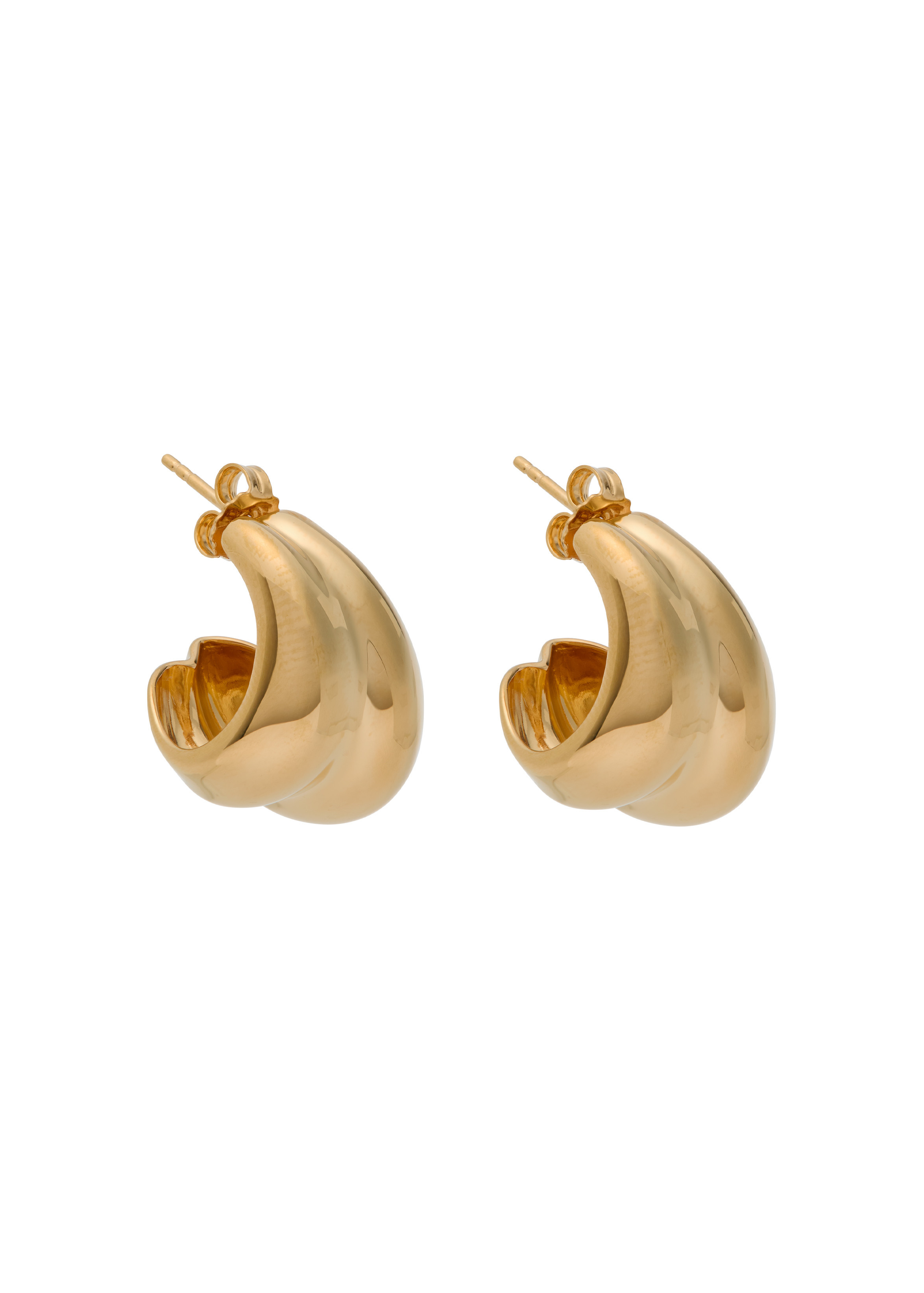 Mega Hoop 14kt gold vermeil earrings | Harvey Nichols