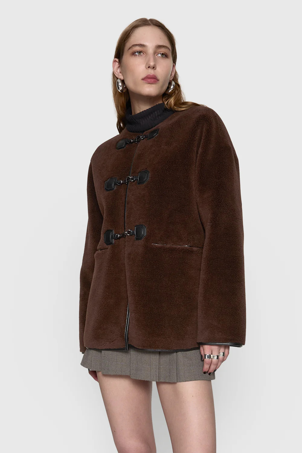 Shearling Toggle Jacket | Rebecca Minkoff
