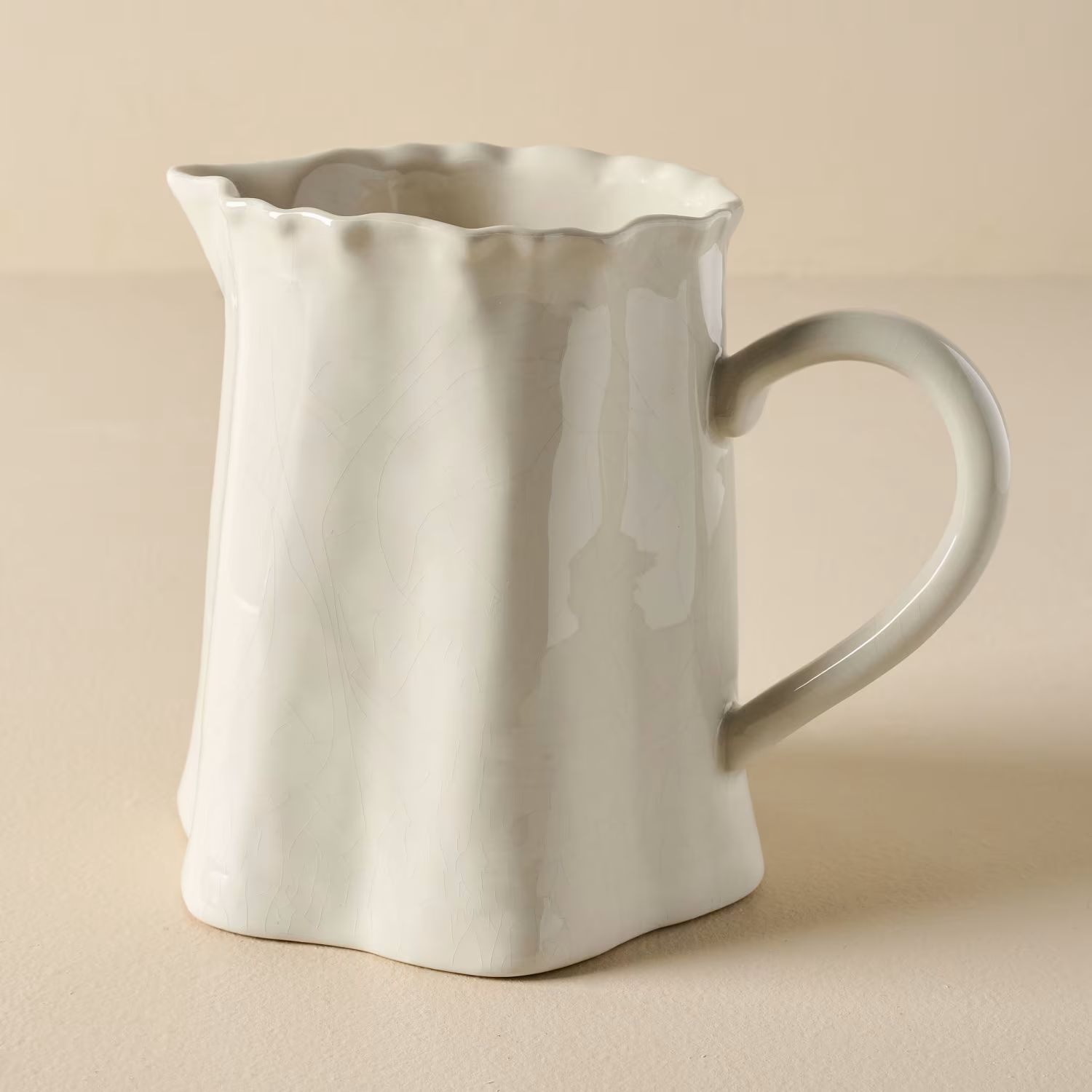 Vintage-Inspired Crackle Pitcher | Magnolia