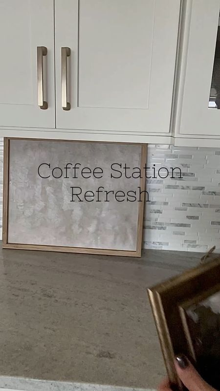 Coffee Station Refresh
Framed art, mug tree, coffee mugs,  canisters, transitional home, modern decor, amazon find, amazon home, target home decor, mcgee and co, studio mcgee, amazon must have, pottery barn, Walmart finds, affordable decor, home styling, budget friendly, accessories, neutral decor, home finds, new arrival, coming soon, sale alert, high end, look for less, Amazon favorites, Target finds, cozy, modern, earthy, transitional, luxe, romantic, home decor #target #hearthandhand


#LTKSeasonal #LTKhome #LTKfindsunder50