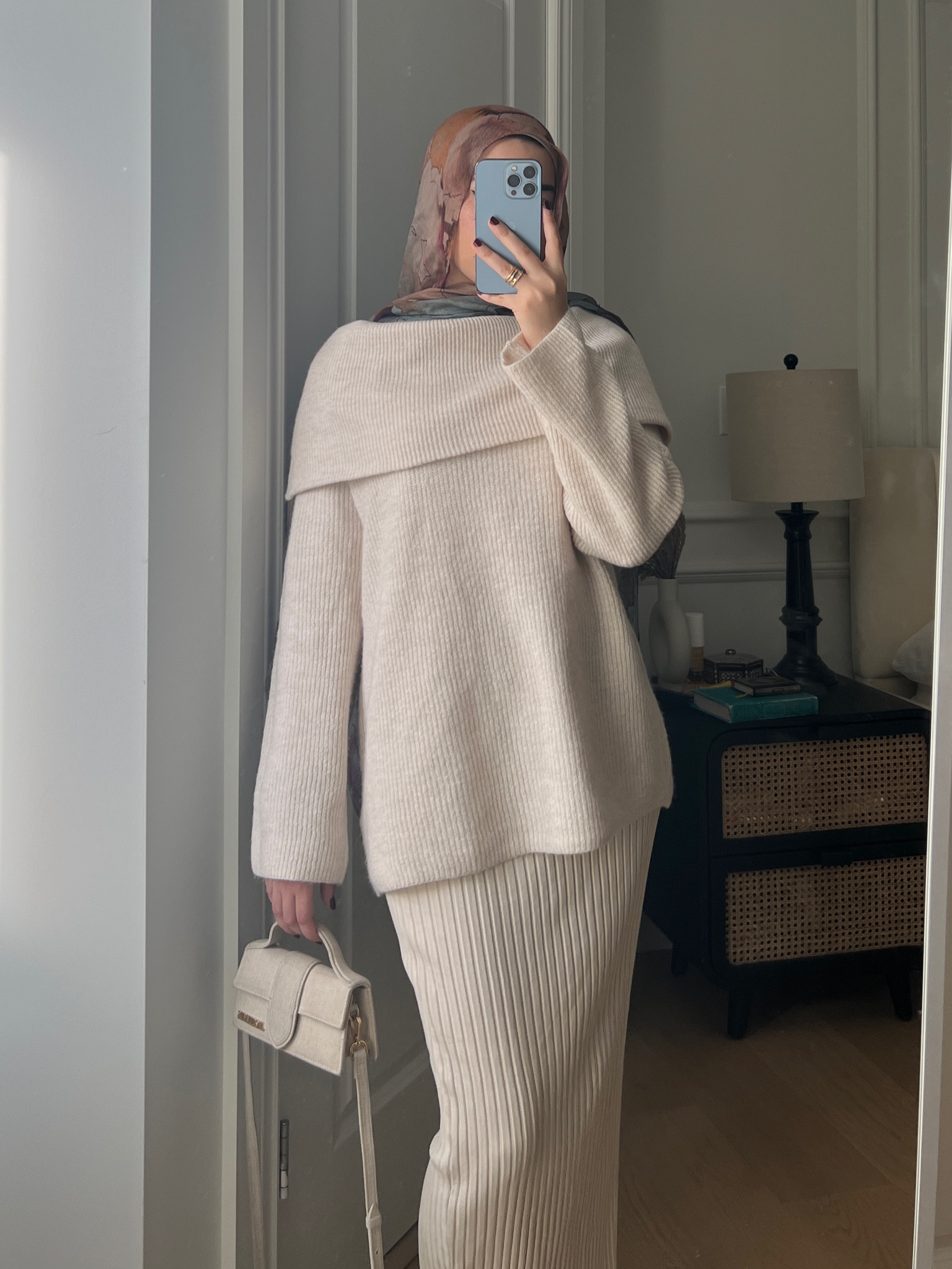 Winter whites ❄️ | Rib knit sweater and skirt 

#LTKSeasonal