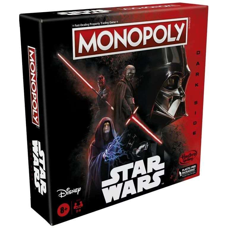 Monopoly Disney Star Wars Dark Side Edition Board Game for Kids and Family Ages 8 and Up - Walmar... | Walmart (US)
