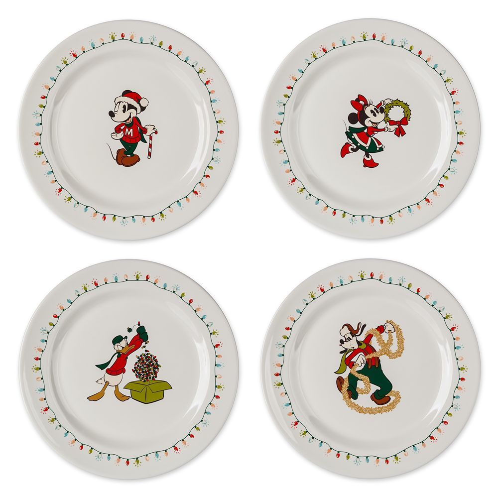 Mickey Mouse and Friends Holiday Plate Set | Disney Store