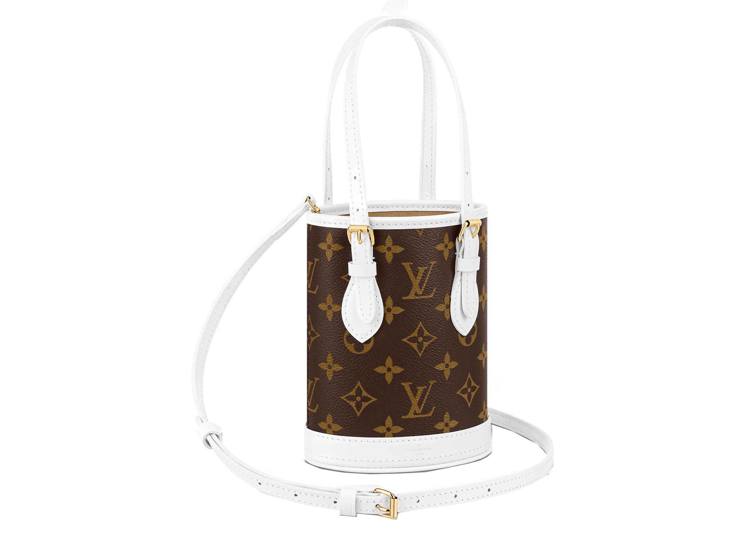 Louis Vuitton Nano Bucket White/Brown | StockX