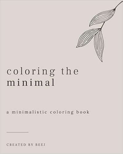 coloring the minimal: a minimalistic coloring book | Amazon (US)