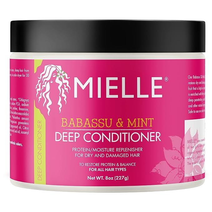 Mielle Organics Babassu & Mint Deep Conditioner with Protein, Moisturizing & Conditioning Deep Tr... | Amazon (US)