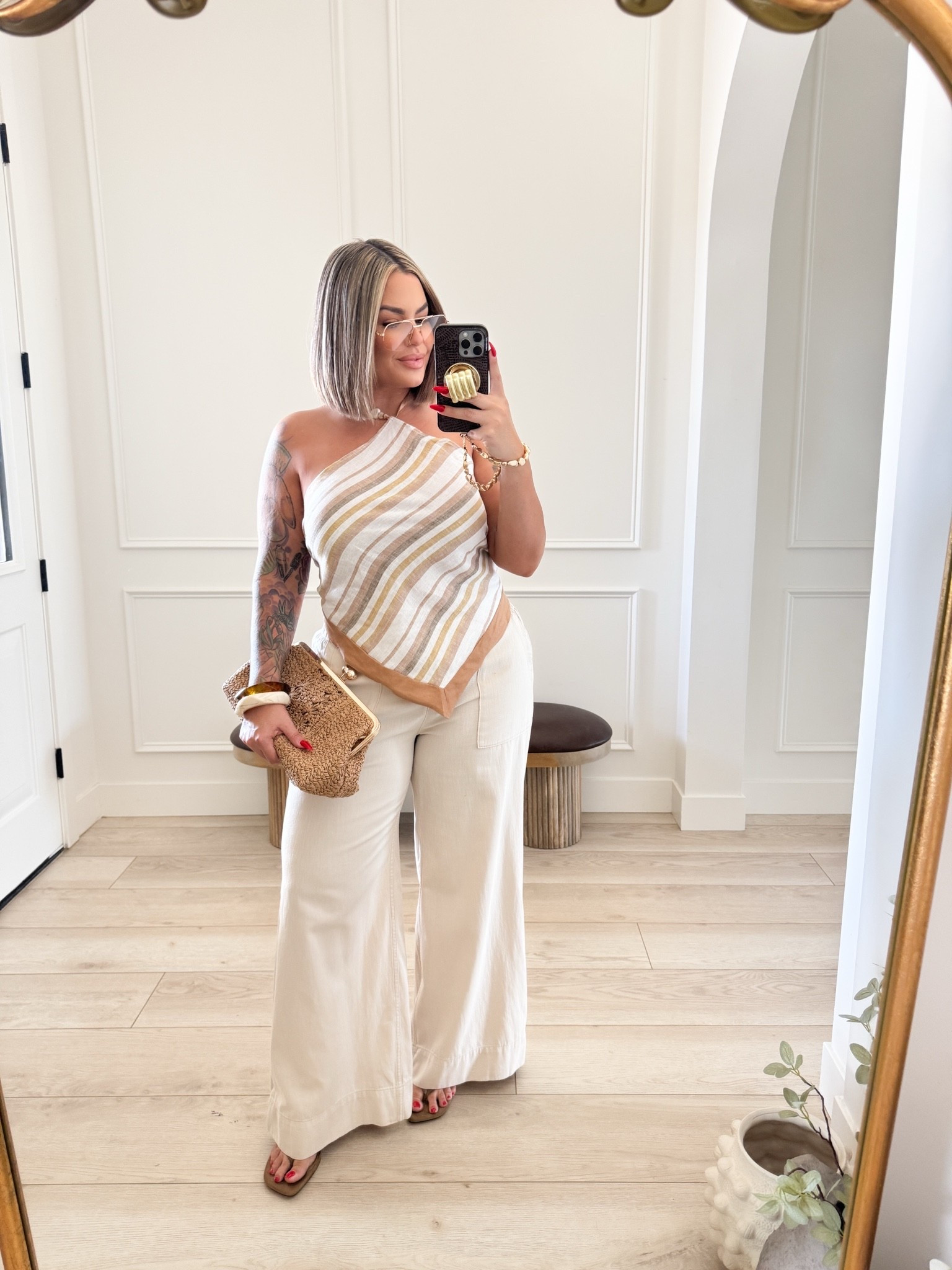 Pants L 
Top xl

#LTKMidsize #LTKootd