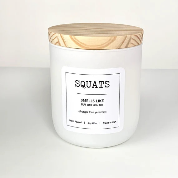 Squats | BEST SELLING | Luxury | Pick Your Scent | Working Out | Gym | Exercise | Personal Traine... | Etsy (US)
