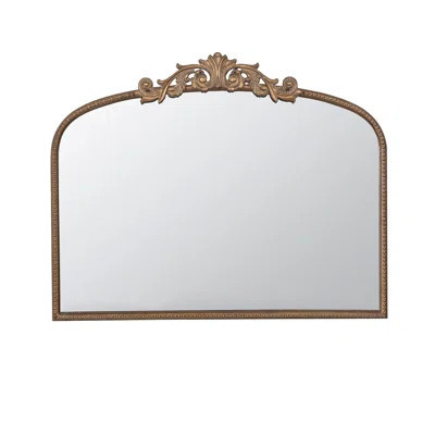 Magnificent 40" X 31" Gold Arch Mirror For Living Room, Bathroom & Hall Entryway | Wayfair North America