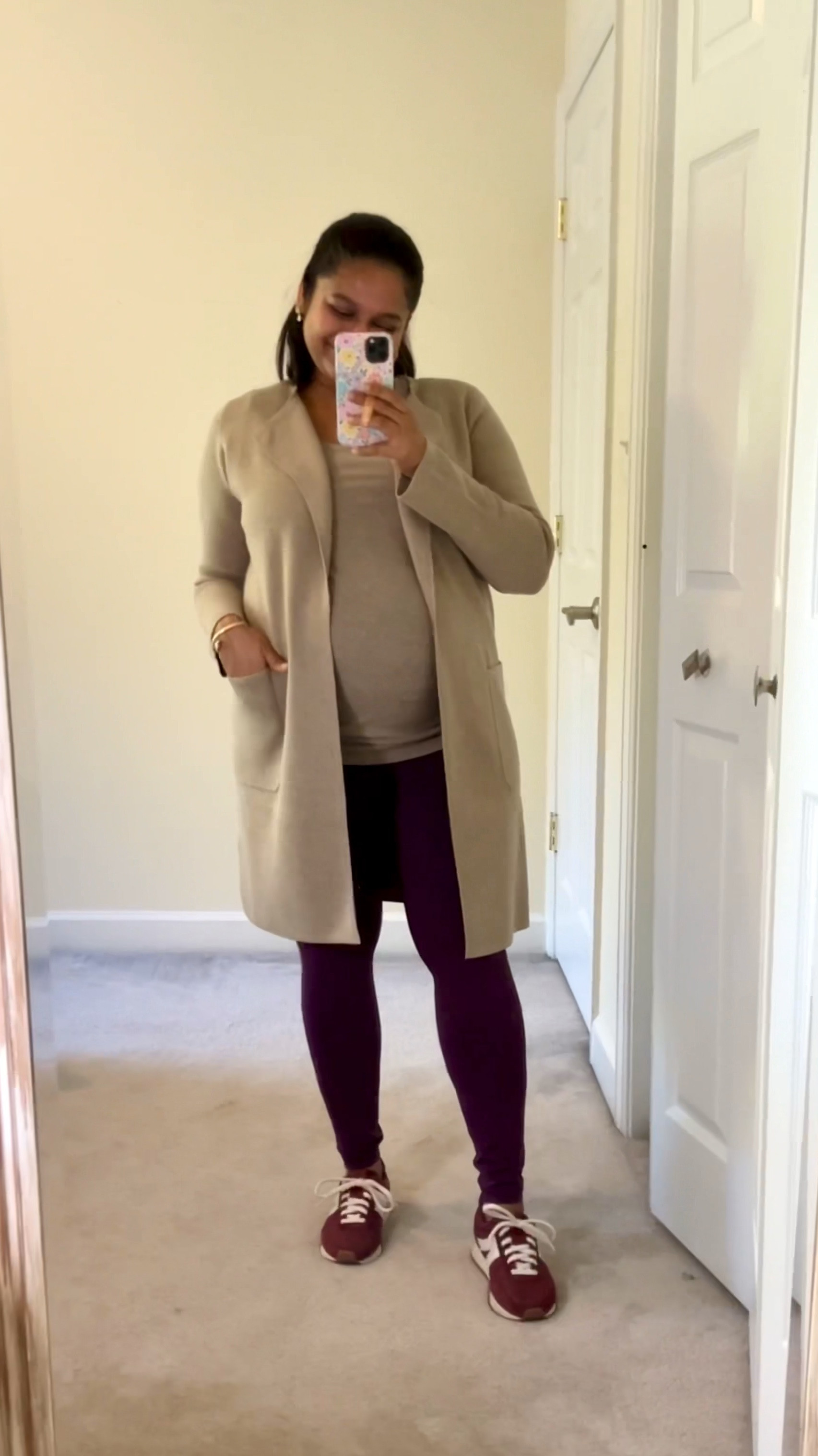Doctors visit Maternity outfit, pregnancy causal style
@amazonfashion Crz butterluxe maternity legging in size M
@wearpacf maternity tee in size M 
@jcrew colorless cardigan in size S 
@kizik Milan hands free sneakers 

#LTKSeasonal #LTKBump #LTKFindsUnder50