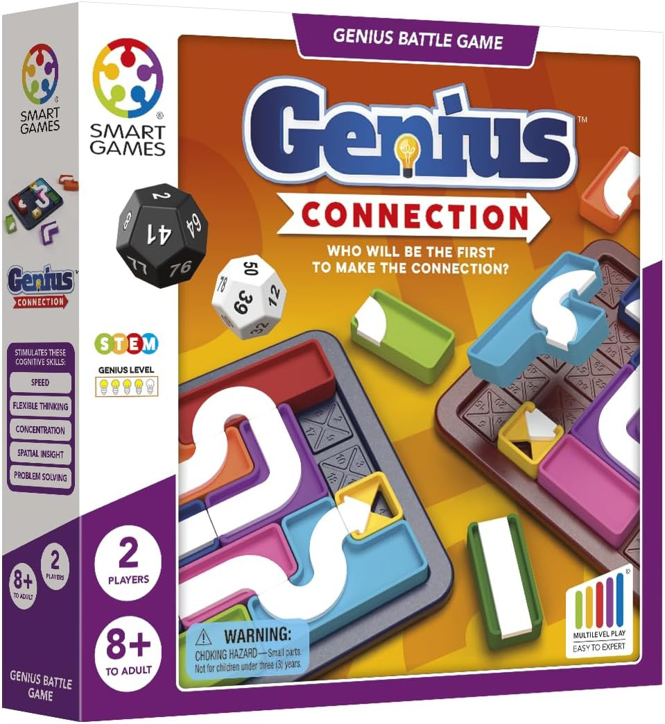 SmartGames Genius Connection STEM Logic Puzzle Game Spatial Reasoning Critical Thinking Strategy Ages 8+ | Amazon (US)