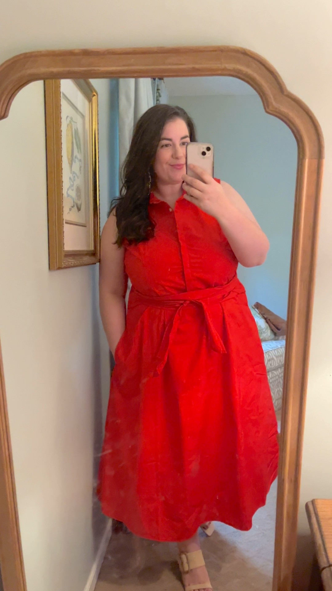 A perfect sleeveless shirt dress that comes sizes xxs through xxl. I’m in the xxl, which works perfectly for a 16w/18w. Cotton and beautiful red color! Perfect for so many things this season, including wear to work.

#LTKSeasonal #LTKMidsize #LTKParties