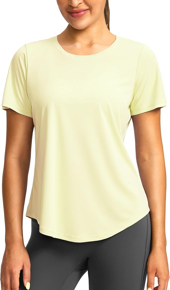 Women's Short Sleeve Workout Shirts Breathable UPF 50+ Sun Protection T-Shirts Quick Dry Gym Runn... | Amazon (US)