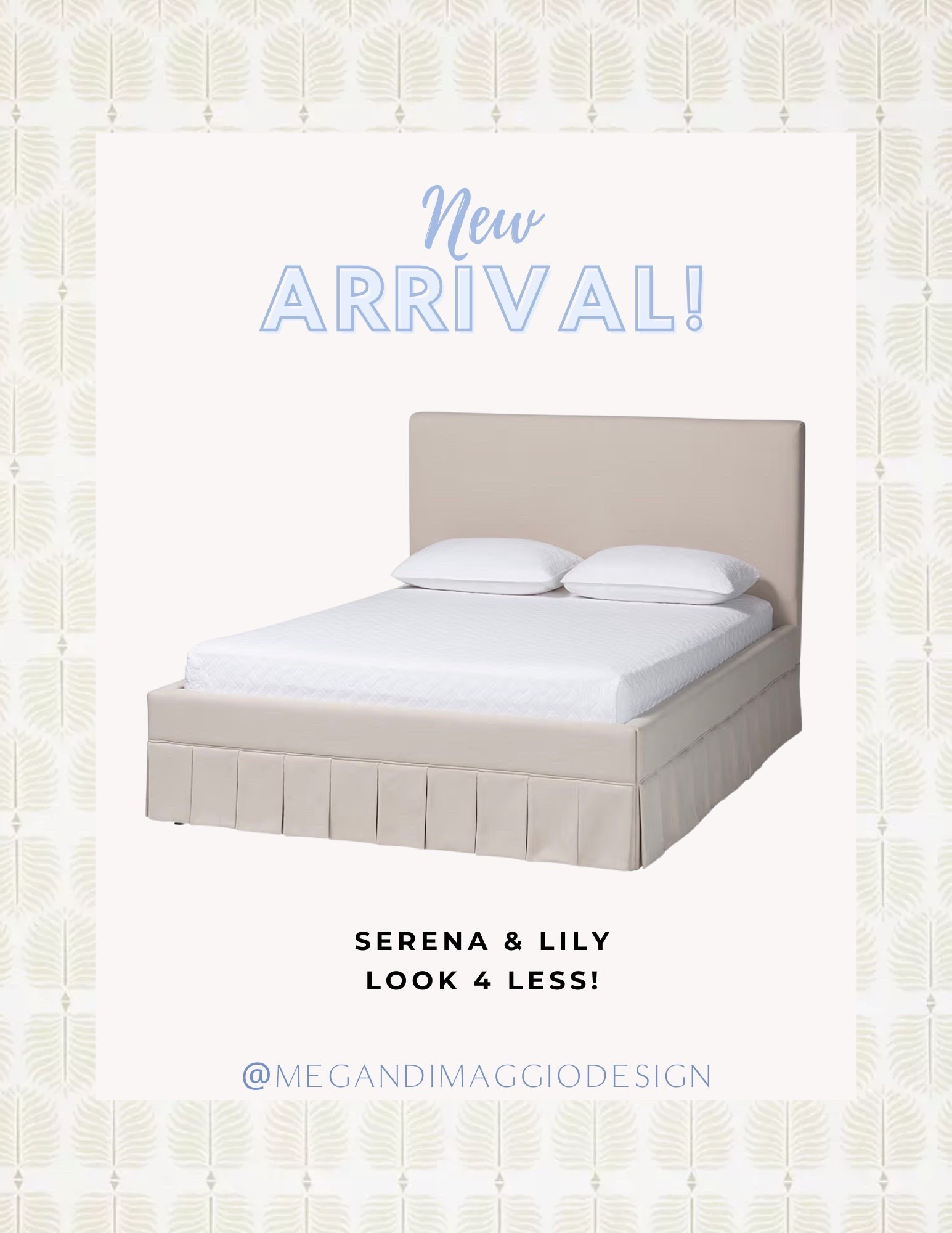Wow!! I can’t believe this new queen size pleated bed is under $700 🤯 Serena & Lily used to sell a similar one (for thousands more!) plus no box spring needed!! 😍

#LTKSaleAlert #LTKHome