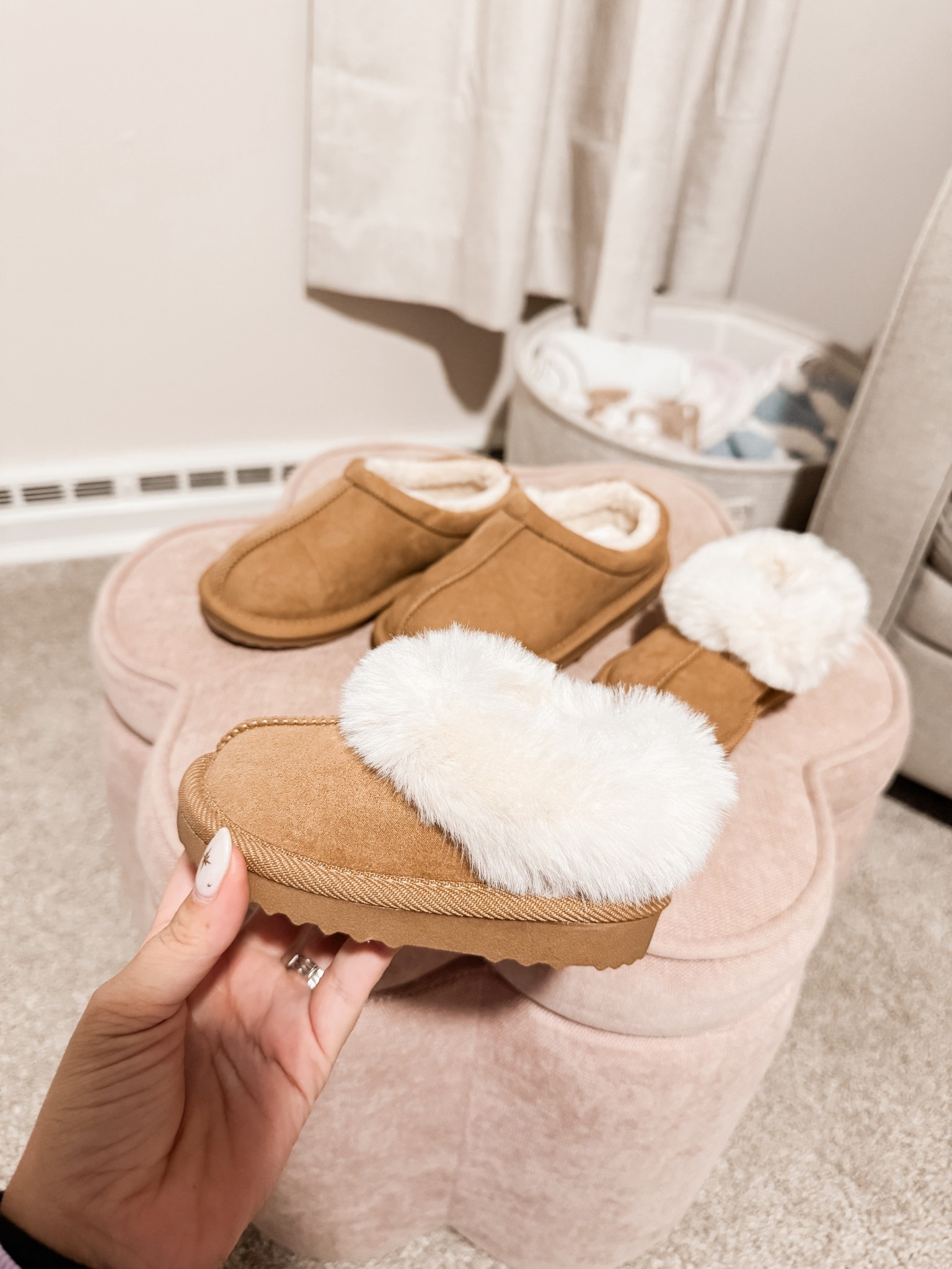 Grabbed these for the kids a few weeks ago, they haven’t taken them off! So cozy, we get a new set every year! 

Toddler slippers, toddler ugg like slippers, target toddler shoes, toddler shoes 

#LTKKids #LTKShoeCrush #LTKBaby