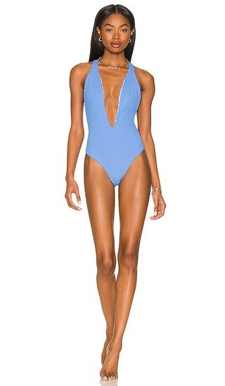 Tiky Reversible One Piece in Blue Bell | Revolve Clothing (Global)