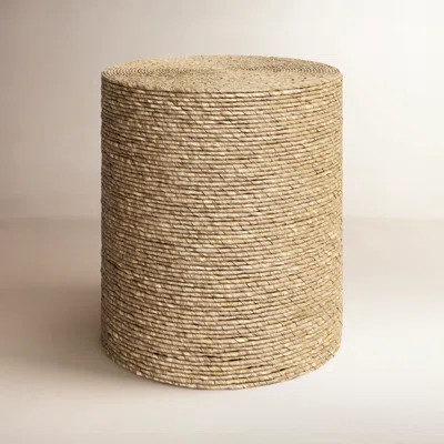 Evana Woven Drum Accent Table | Wayfair North America