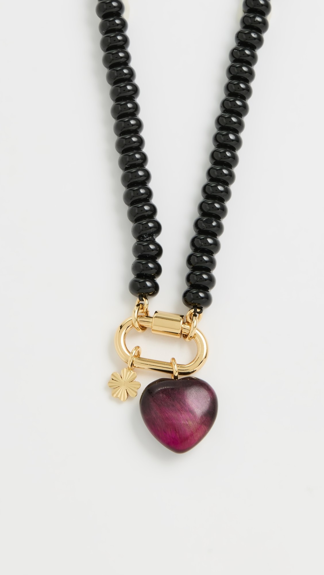 Beaded Heart Charm Necklace | Shopbop