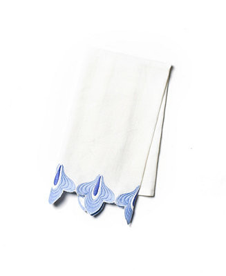Iris Blue Sprout Trim Medium Hand Towel | Macys (US)