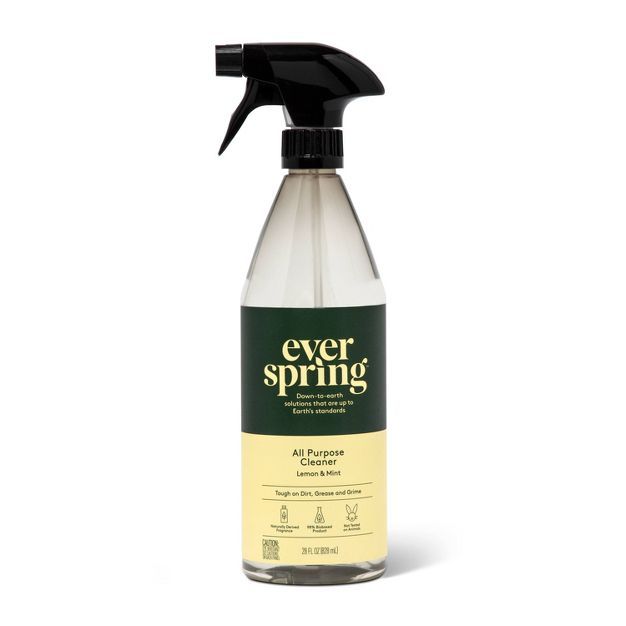 Lemon & Mint All Purpose Cleaner - 28 fl oz - Everspring™ | Target