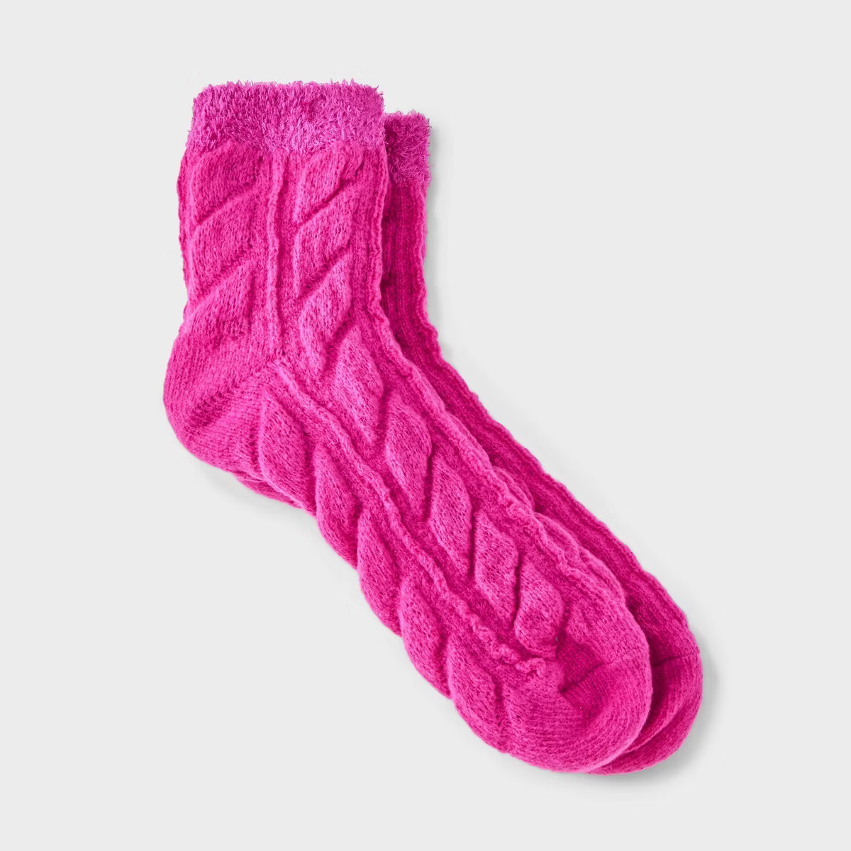 Women's Supersoft Cable Double Lined Cozy Ankle Socks - Auden™ 4-10 | Target