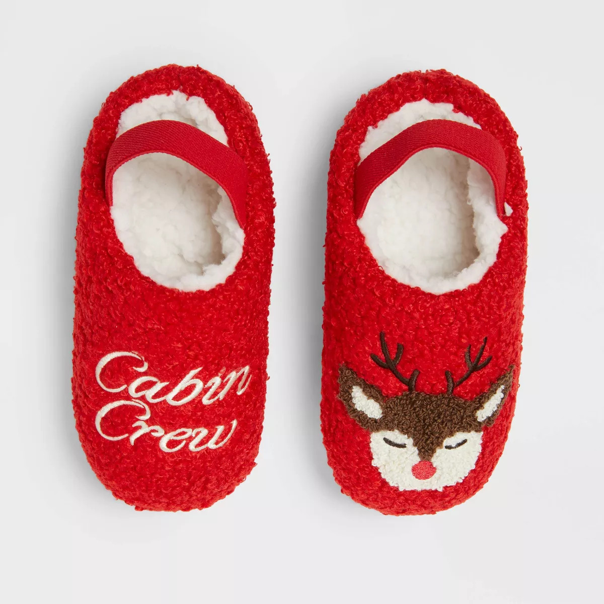 Toddler Cabin Crew Scuff Slippers - Wondershop™ Red 5T-6T | Target