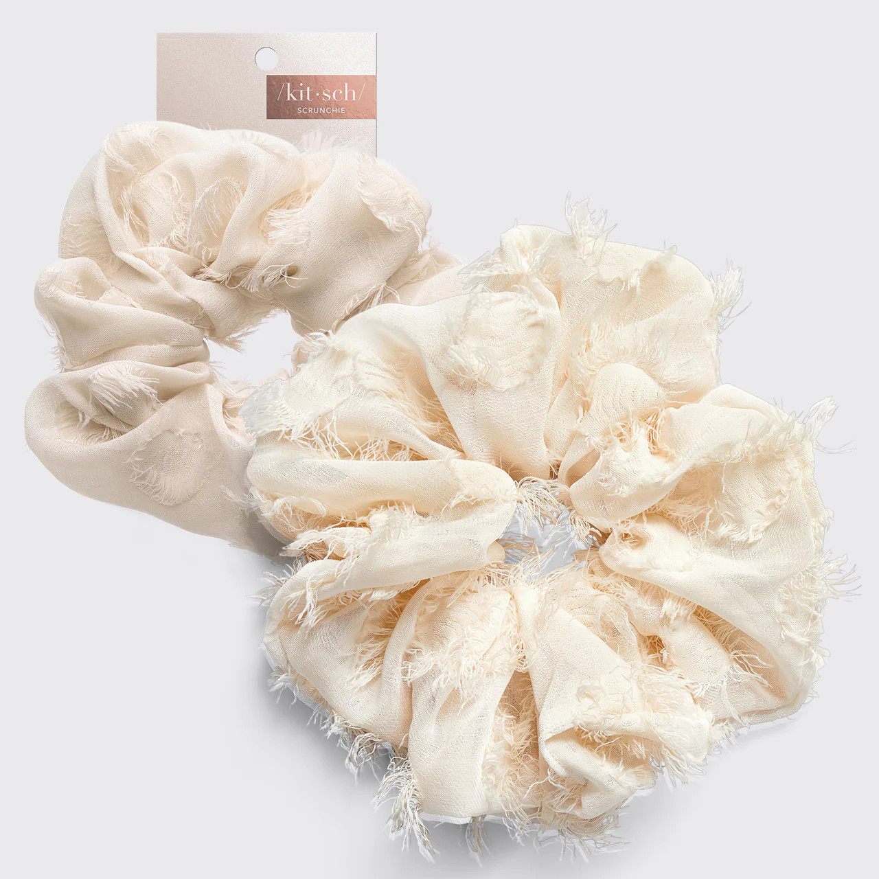 Brunch Scrunchie - Frayed Linen | Kitsch