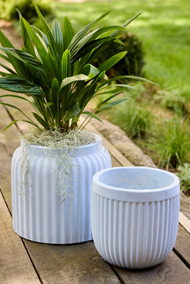 Fiber Concrete Barrel Pot | Terrain