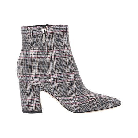 Sam Edelman Hilty 2 Black/White/Pink Plaid Fabric | Walmart (US)