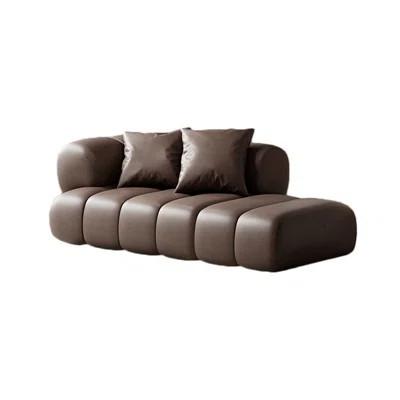 Large Seat Indoor Chaise Lounges Faux Leather Chaise Lounge | Wayfair North America