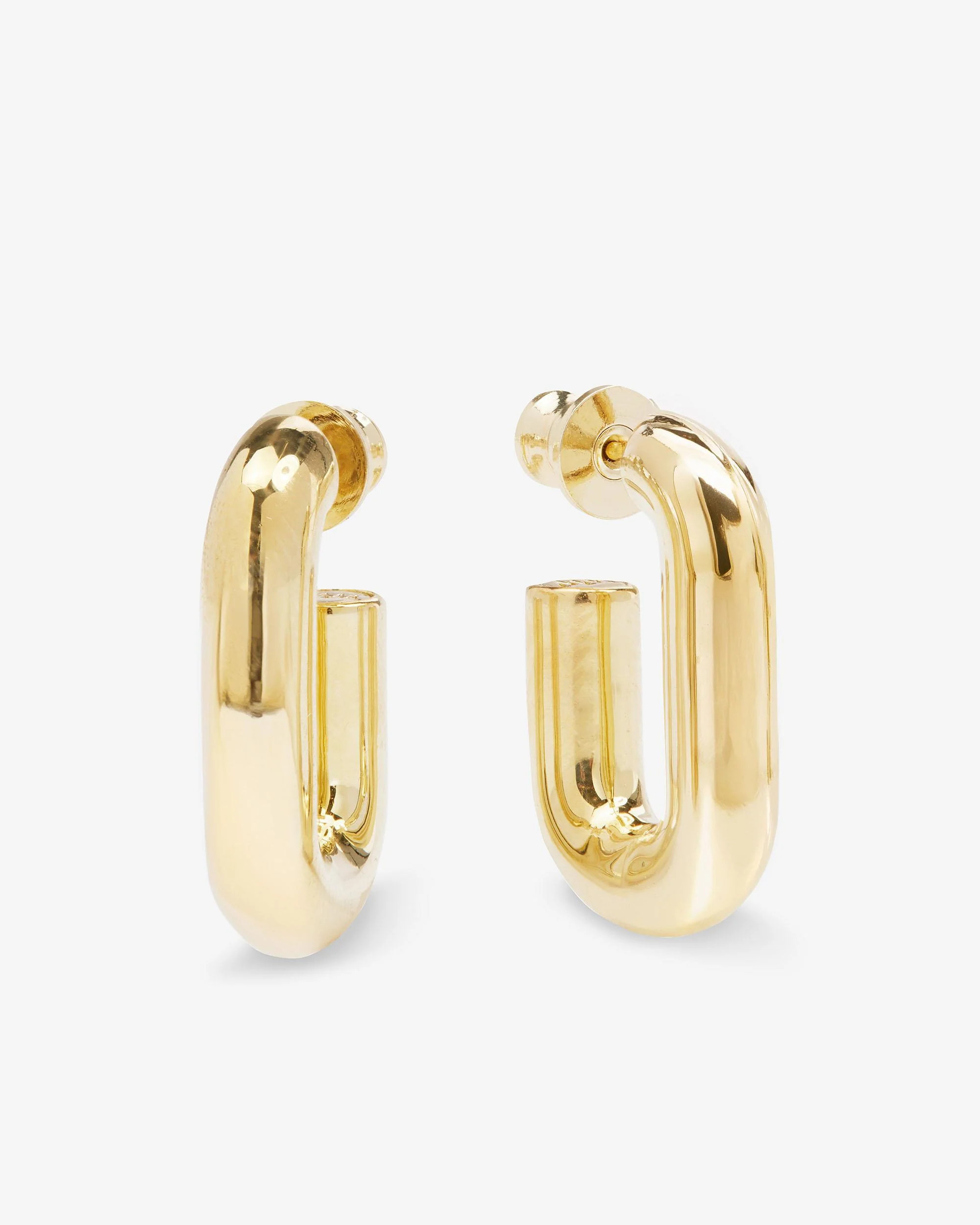 Lil Frankie Chain Huggies - Gold | Melinda Maria Jewelry