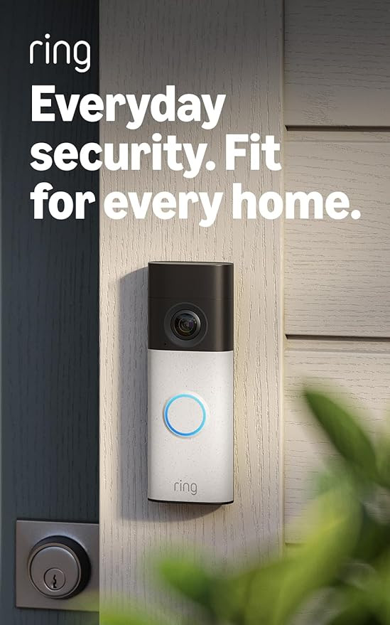 Ring Battery Video Doorbell (newest gen) | DIY Wireless Doorbell Camera | Retinal 2K | 6x Zoom | ... | Amazon (UK)