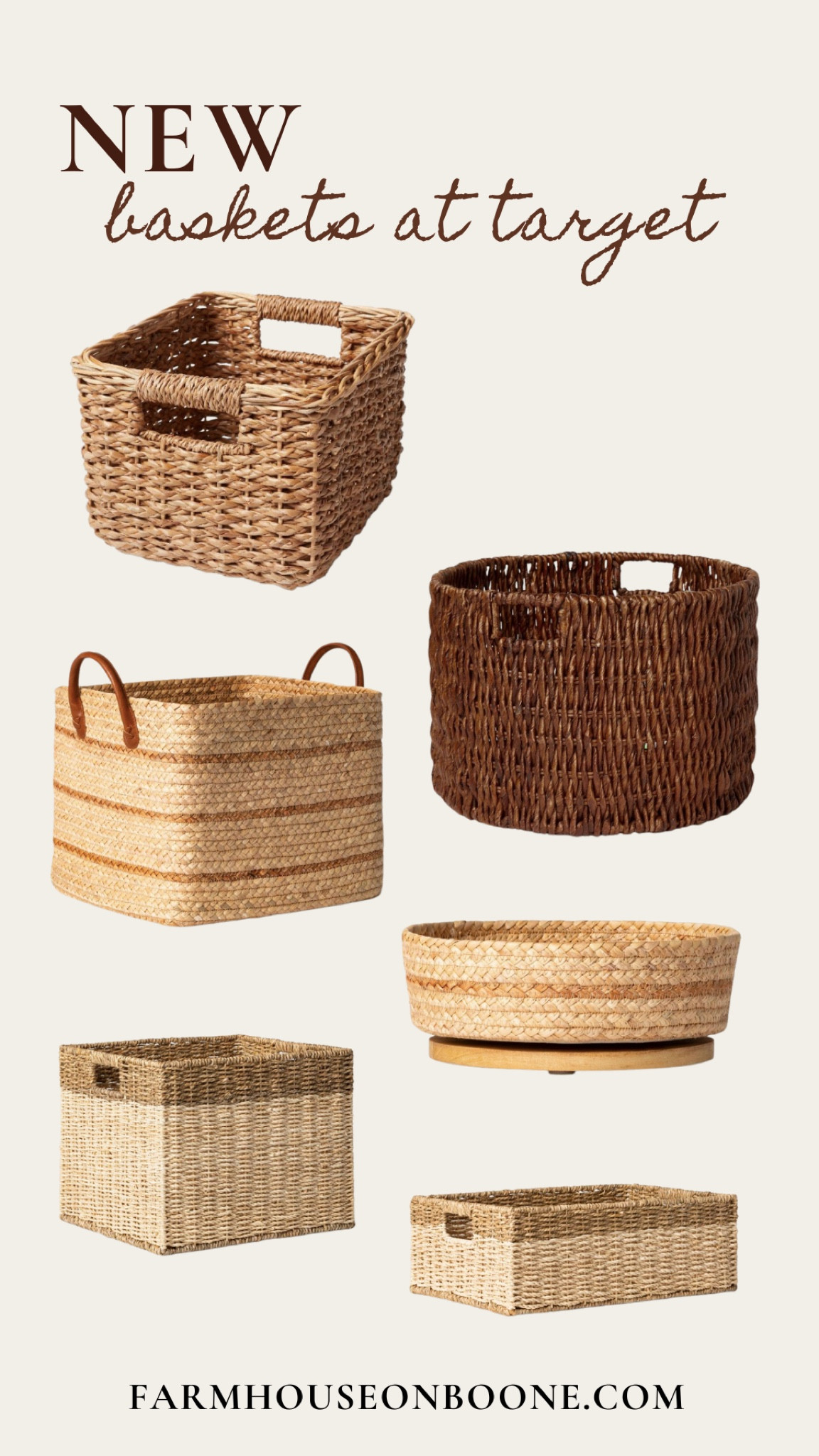 New baskets at Target // storage, storage baskets, wicker baskets, target storage, target home decor, target home storage, farmhouse decor, farmhouse storage, baskets 

#LTKfamily #LTKhome #LTKunder50