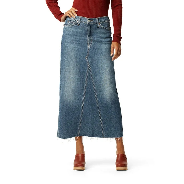 Levi Strauss Signature Women's Maxi Denim Skirt | Walmart (US)