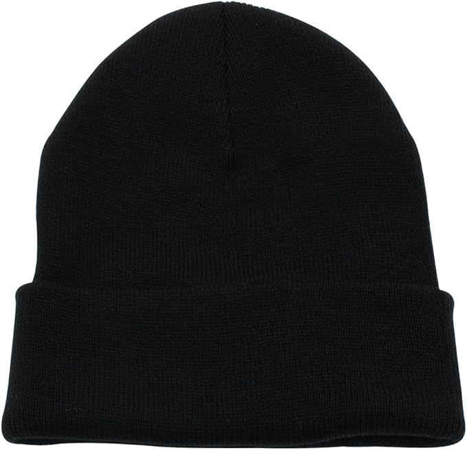 Top Level Beanie Men Women - Unisex Cuffed Plain Skull Knit Hat Cap | Amazon (US)